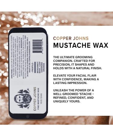Mustache Wax for Strong Hold | Beeswax & Jojoba Oil | Well-Kept Mustache | 1oz - On The Rocks - Buy Online on GoSupps.com