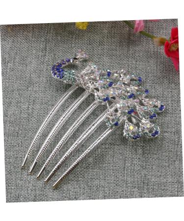 DOITOOL Womens Barrettes for Hair Wedding Hair Pins Rhinestone Bridal Comb Rhinestone Headpiece Crystal Hair Comb Hair Barrette Wedding Hair Comb Hair Clamp Bride Blush Pearl - Buy Online on GoSupps.com