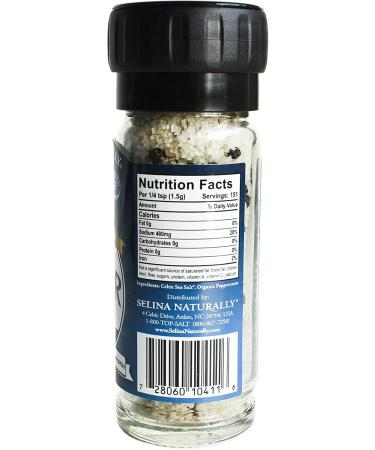 Celtic Sea Salt Organic Pepper Salt Built in Grinder 76g - Buy Online on GoSupps.com