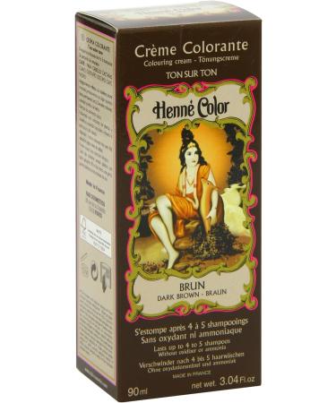 Henne Color Brown Henna Hair Colouring Cream 90ml - Natural Hair Dye - Buy Online on GoSupps.com
