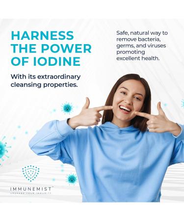ImmuneMist Oral Cleanse - Iodine Throat Spray for Cold & Flu Relief - Oral Sore Throat Spray for Cough, Cleansing Against Bacteria, Germs, Viruses - Immune Support up to 250 Doses - Made in The USA - Buy Online on GoSupps.com