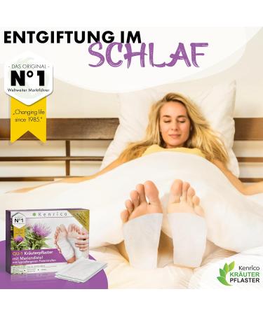 Kenrico Qu-1 Herbal Detox Foot Patch | 100% Vegan Detoxification Plaster for Body Detox - Buy Online on GoSupps.com