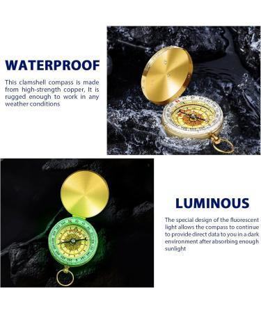 Portable Brass Children's Compass - Waterproof & Fluorescent Navigation Tool for Camping & Hiking - International Shipping - Buy Online on GoSupps.com