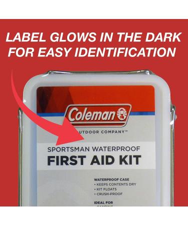 Coleman Sportsman Waterproof First Aid Kit - 100 Pieces | Essential Outdoor Emergency Supplies - Buy Online on GoSupps.com