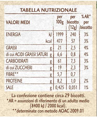 Pavesi Set of 3 biscuits Gocciole Wild Integrali with whole wheat flour 350 g biscuits - Buy Online on GoSupps.com