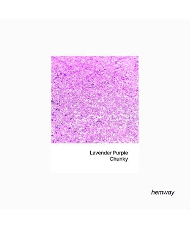 Hemway Eco-Friendly Biodegradable Glitter 100g - Vegan Sparkle for Face Eyes Body Hair & Nails - Lavender Purple Festival Makeup - Buy Online on GoSupps.com