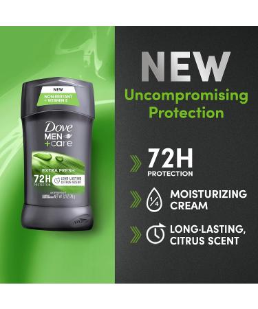 Dove Men+Care Antiperspirant Deodorant With 48-hour sweat and odor protection Extra Fresh Antiperspirant for men formulated with vitamin E and Triple Action Moisturizer 2.7 oz Fresh 2.7 Ounce (Pack of 1) - Buy Online on GoSupps.com