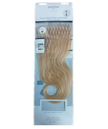 Balmain Micro Ring Extensions Human Hair 50 pieces 40 cm length color Natural Light Blonde #10g