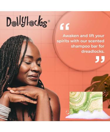 Dollylocks Organic Shampoo Bar for Dreadlocks | Vegan, Residue-Free & Cruelty-Free | Coconut Lime Grapefruit Scented | 4.5oz - Buy Online on GoSupps.com