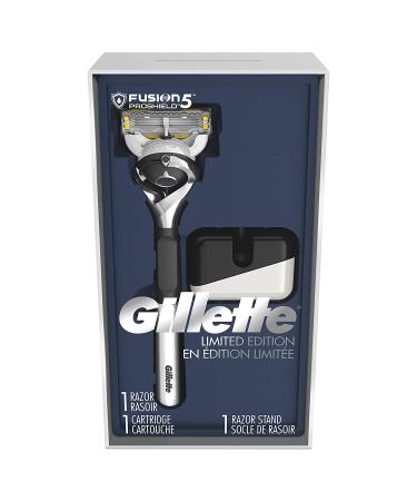 Gillette Fusion5 Proshield Limited Edition Set - Handle, Razor, Stand + 1 Refill - Buy Online on GoSupps.com