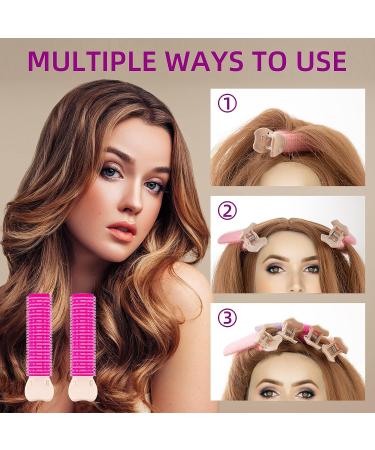 6 Pcs Volumizing Hair Clips for Instant Root Volume - Velcro Hair Roller Clips for Women - Buy Online on GoSupps.com