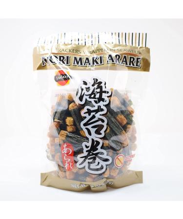 JFC Nori Maki Arare Rice Crackers 5 Oz - Pack of 4 - Seaweed Wrapped Snack - Buy Online on GoSupps.com
