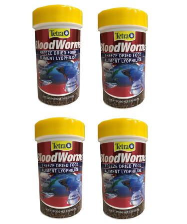 Tetra 77815-03 Bloodworms Freeze Dried Food 4 Pack(0.28 Ounce)