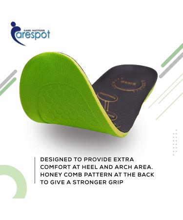 Carespot Acupressure Magnetic Massage Insoles - Foot Therapy Reflexology Pain Relief Shoe Inserts for Men & Women - Large Leather & Latex Comfort - Buy Online on GoSupps.com