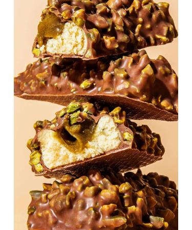 Koro Grand Deluxe Protein Bar Pistachio 12 x 55g - Nutty Filling & Sugar-Free Snack | High Protein Treat - Buy Online on GoSupps.com