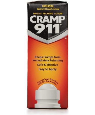 Cramp 911 Muscle Relaxer Pain Relief Cream - Roll-on Lotion 0.71 oz - Fast Relief for Muscle Cramps and Sore Muscles - Buy Online on GoSupps.com
