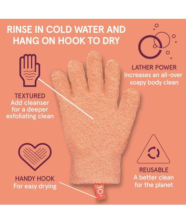 Cleanlogic Exfoliating Gloves - Reusable Body Exfoliator for Smooth, Clean Skin - Boost Circulation and Lymphatic Drainage - 3 Pairs - Buy Online on GoSupps.com