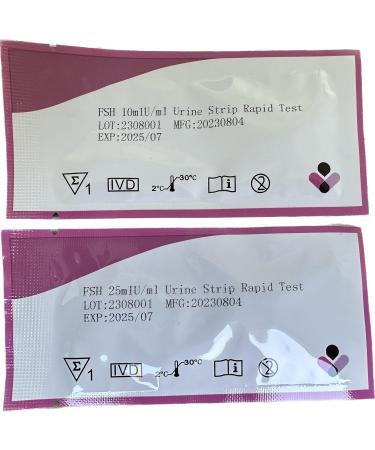 FSH Hormone Test - FDA Registered Rapid Urine Test | 3 Ultra-Sensitive & 3 Regular Tests for Ovarian Reserve & Menopause - Buy Online on GoSupps.com