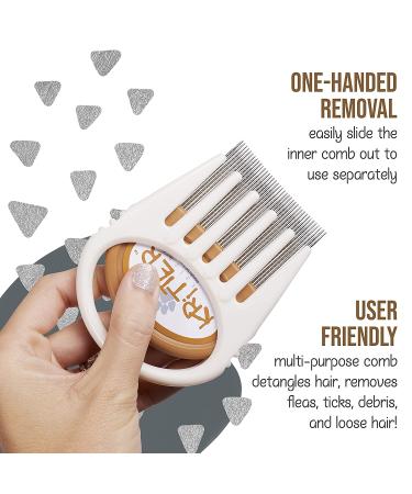 Kritter Katcher Flea & Tick Grooming Comb: Effective Pet Care Tool - Buy Online on GoSupps.com