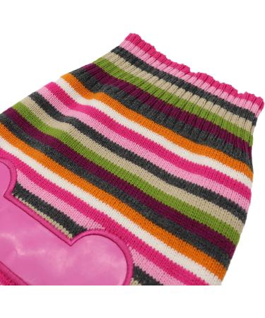 Buy Hrttsy Christmas Dog Sweater | Warm Winter Pet Costume for Small & Medium Dogs - X-Mall Pink Striped Bones - Buy Online on GoSupps.com