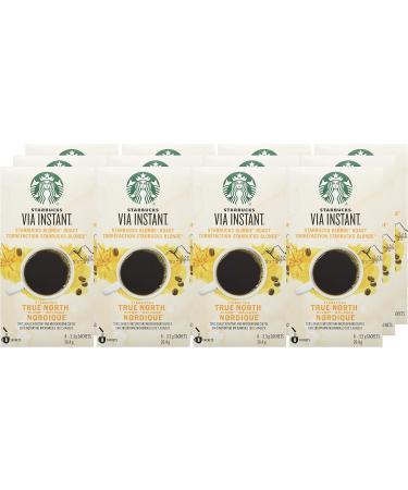 Starbucks Via Instant True North Blend (Pack of 12) True North 96 count True North True North Blend 3.3 g (Pack of 96) - Buy Online on GoSupps.com