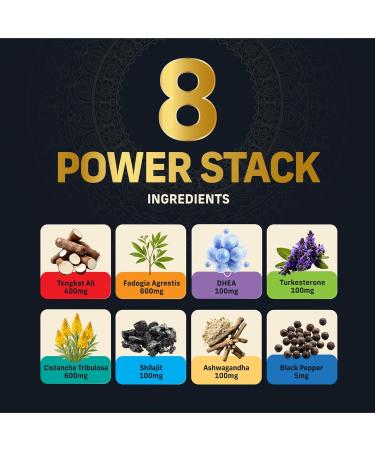 Alpha Tribe Men's Multivitamin Bundle | Natural Testosterone for Men with Tongkat Ali + Multivitamin with Sea Moss Ashwagandha & Elderberry | Strength Stamina & Immune Support - Buy Online on GoSupps.com