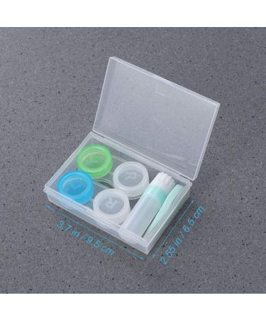 SUPVOX 2 Pack Travel Contact Lens Case with Clip Applicator & Solution Bottle - Green | International Shipping Available - Buy Online on GoSupps.com