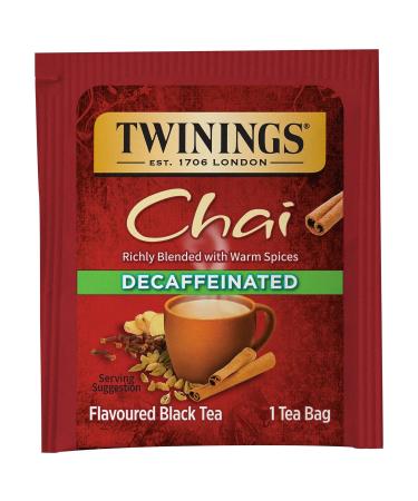 Shop Twinings Decaffeinated Chai Tea Bags - 20 Count (Pack of 6) | Sweet Spices for Hot or Iced Enjoyment | International Shipping Available - Buy Online on GoSupps.com