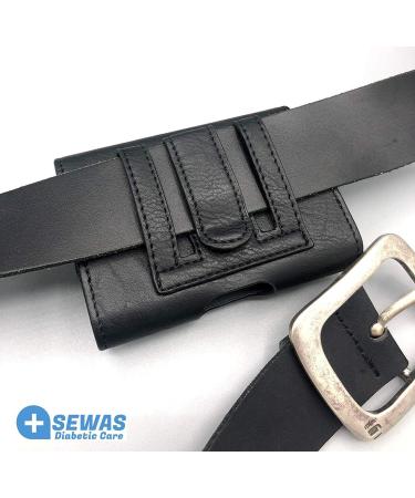 Sewas Diabetic Care Bag for Dexcom G6 | Stylish Belt Bag for Blood Sugar Meter | Cream White with Unicorn Motifs - Buy Online on GoSupps.com