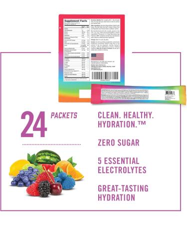 Buy BioSteel Sports Hydration Mix - Sugar-Free Electrolytes Rainbow Twist 24 Packets - International Shipping Available - Buy Online on GoSupps.com