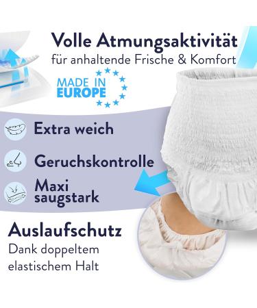 Harmony Care Maxi Suction - Strong Adult Diaper Pants for Men & Women | Discreet Incontinence Pants Size L 32 Pack - Buy Online on GoSupps.com