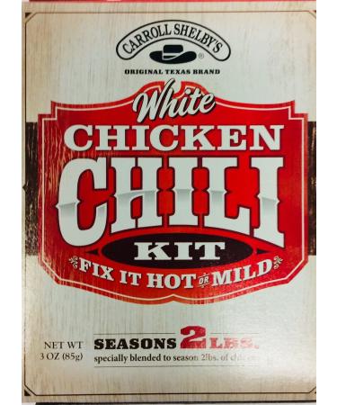 Carrol Shelby's White Chicken Chili Kit 3 Ounce (Pack of 2)