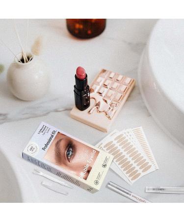 Invisible Double Eyelid Tape 480 PCS | Eyelid Lifter Strip for Hooded & Droopy Eyes | Includes Fork Rods & Tweezers for Mono and Uneven Eyelids - Buy Online on GoSupps.com