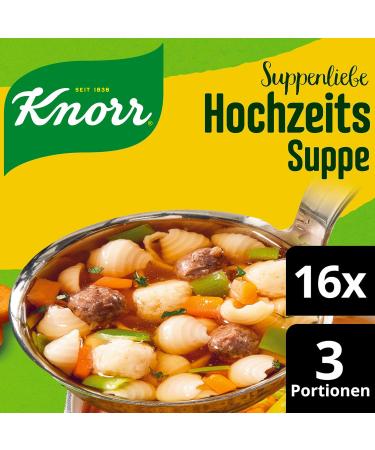 Buy Knorr Wedding Soup - Delicious Noodle Soup Without Flavor Enhancers - 16 Pack (42g Each) | International Shipping Available - Buy Online on GoSupps.com