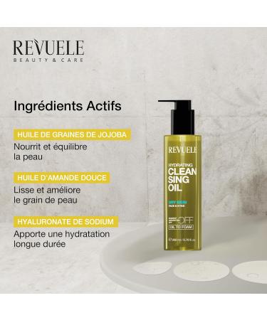 REVUELE Huile D maquillante Hydratante D maquillant Visage & Yeux avec Huiles Naturelles Peau S che Huile-en-Mousse limine Maquillage S bum et R sidus Solaires 150 ml - Buy Online on GoSupps.com