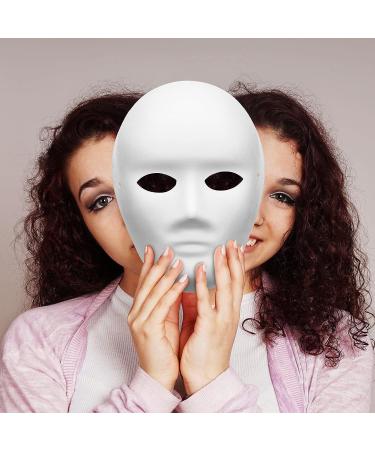 DIY Full Face Masks - 36 Pieces Paintable Paper Masquerade Mask for Women, Men, and Kids - 2 Sizes Available - Buy Online on GoSupps.com