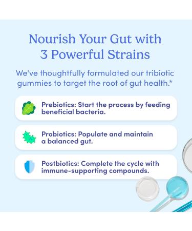FIRST DAY Womens 3-in-1 Probiotic Gummies Prebiotic + Probiotic + Postbiotic Supplement Supports Digestive & Oral Health Immune Function & Energy Levels 30-Day Supply 60 Count (Pack of 1) Bottle - Buy Online on GoSupps.com
