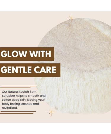 Natural Loofah Bath Scrubber - Premium Exfoliating Sponge for Smooth Skin | Deep Cleanse & Exfoliation - Buy Online on GoSupps.com