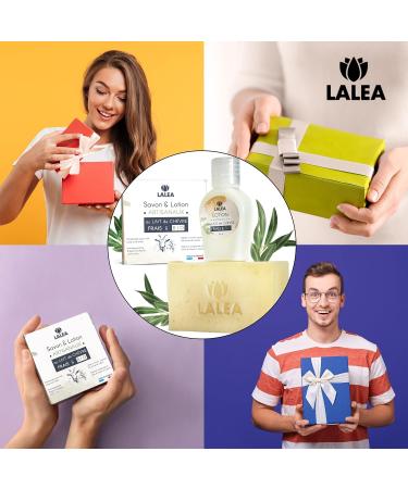 Organic Goat Milk Soap & Lotion Set - Anti-Acne Facial Care Handmade in France | 100g Soap + 30ml Moisturizer for Eczema & Psoriasis - Buy Online on GoSupps.com