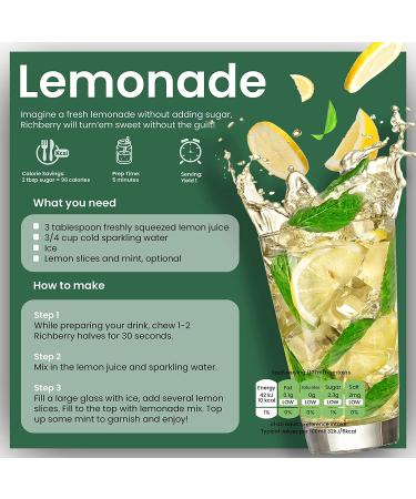 Richberry Miracle Berry Halves (8g) - 50 Pack, Sweetens Sour Foods, Premium Freeze-Dried Fruits, Vegan-Friendly - Buy Online on GoSupps.com