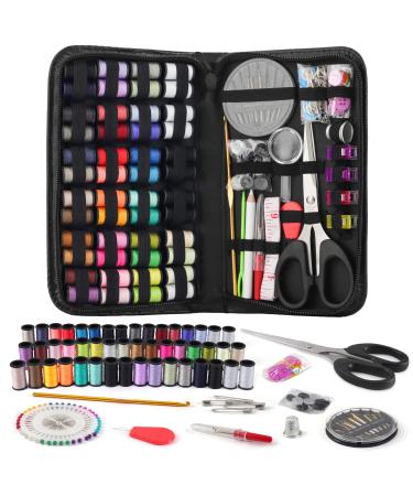 YLSHG Sewing Kit for Adults, 172 PCS Premium Traveler,DIY,Kids,Base Emergency Sewing Kit,Beginner,Family Repair, Portable Mini Sewing Kit,Sewing Accessories Practical for Beginners Traveler Emergency