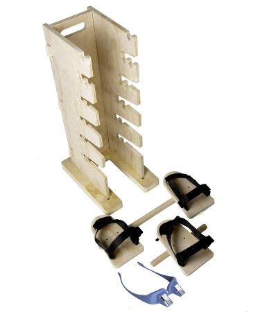 Pain Free-Posture Multi-Positioning Tower & Blue Prism Glasses (Includes Single and Double Pedal)- Egoscue New & Improved with Upgraded & Better Made Pedals- Thicker & Sturdy-Safe & Easy to Use