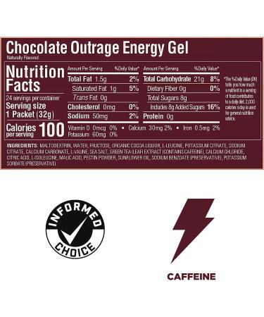 GU Energy Original Sports Nutrition Energy Gel  24-Count  Chocolate Outrage - Buy Online on GoSupps.com