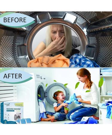 Premium Washing Machine Cleaning Tablets - Deep Cleaner for Front & Top Load Machines | Refresh Blue Descaling Powder - Buy Online on GoSupps.com