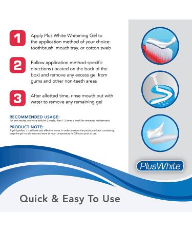 Plus White Speed Whitening Gel - 5 Minute Professional Teeth Whitening with Dentist Approved Ingredient - 2 oz - Buy Online on GoSupps.com