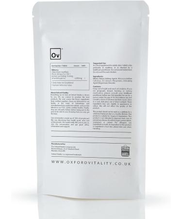 Oxford Vitality Bilberry Supplements | 4000mg Extra Strength Tablets for Eye Health & Antioxidant Support (120 count) - Buy Online on GoSupps.com