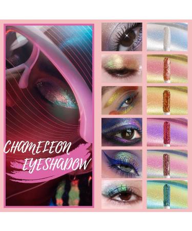  Beliky Girl Chameleon Glitter Liquid Eyeshadow Metallic and Shimmering Multi-Color Liquid Eyeshadow Long Lasting Quick Dry Holographic and Shiny - Buy Online on GoSupps.com