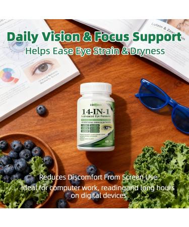 Evervision 14 in 1 Advanced Eye Formula Eye Vitamin and Mineral Supplement 60 Capsules (1PCS) - Buy Online on GoSupps.com