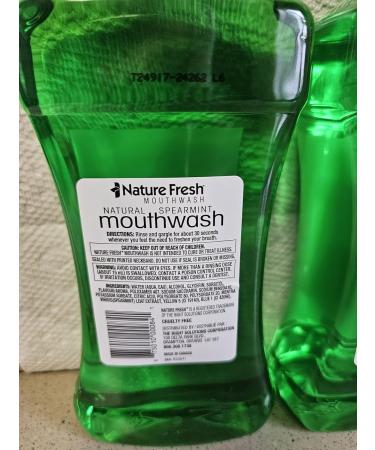 Nature Fresh Natural Spearmint Mouthwash 24 Fl Oz Pack of 2 Freshens Breath Without Burn - Buy Online on GoSupps.com
