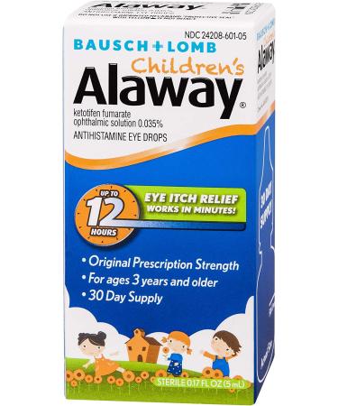 Bausch + Lomb Alaway Children's Antihistamine Eye Drops - 0.17 oz (5mL) - Buy Online on GoSupps.com
